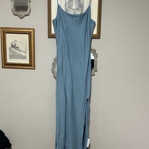 ASOS Steel Blue Maxi Dress